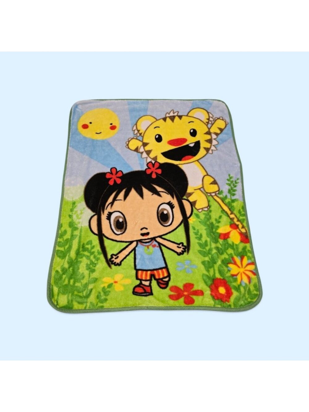 Ni Hao Kai Lan Fleece Blanket Nickelodeon Vintage Rare 59×49